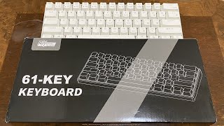 RK Royal Kludge RK61 Mechanical Gaming Keyboard Unboxing and Overview [upl. by Ahsekin]