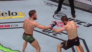 Khabib Nurmagomedov Overhand Right vs Conor McGregor  Slow Motion [upl. by Dolley]