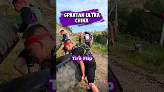 Spartan Race Ultra  崇礼 🇨🇳  China  Tire Flip [upl. by Sassan369]