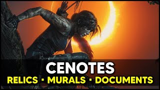 Shadow of the Tomb Raider  CENOTES Survival Caches Documents Relics Locations [upl. by Rehpinnej843]