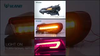 VLAND Full LED Dual Beam HeadlightsTail LightsBumper Light for Toyota 86 1220Subaru BRZ 1319 [upl. by Rockey]