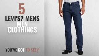 Top 10 LeviS Mens Men Clothings  Winter 2018  Levis Mens 505 Regular Fit Jean Dark [upl. by Lisk]