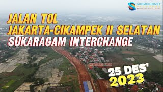 Update Simpang Susun Sukaragam  Jl Tol Jakarta  Cikampek 2 Selatan  25 Des 2023 [upl. by Seda]