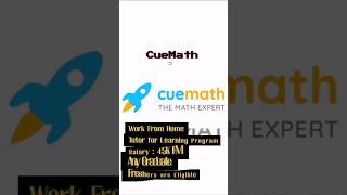 CueMath Urgent Work from Home Openings  jobsvacancy [upl. by Aisila1]