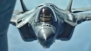 CloseUp View Of F35A During Aerial Refueling 2020 [upl. by Ocnarfnaig318]