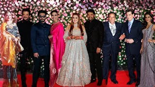 Kapil Sharma Ginni Chatrath Wedding Reception FULL HD Video  Salman FamilyRanveerDeepikaRekha [upl. by Millar]