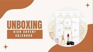 Dior mini advent calendar unboxing [upl. by Yriek]