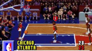 NBA Jam  Bulls vs Hawks Original SNES Game [upl. by Ewnihc]