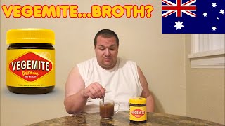 Vegemite Broth Test  First Time Taste Testing [upl. by Alle147]