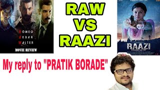 RAW VS RAAZIMY REPLY TO PRATIK BORADE [upl. by Ennaeiluj]