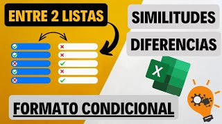 📝 Comparar Dos Listas en Excel y Resaltar Diferencias con Formato Condicional 🟢 [upl. by Goren]