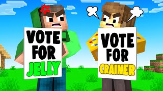 JELLY VS CRAINER Presidential DEBATE In Minecraft Squid Island [upl. by Dian]