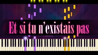 Et si tu nexistais pas Piano  JOE DASSIN [upl. by Charyl817]