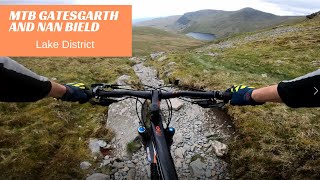 MTB Gatesgarth amp Nan Bield passes and a crash Lake District mountain biking [upl. by Evy]