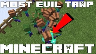 THE MOST EVIL DEADLY TRAP IN MINECRAFT TUTORIAL  BABY ZOMBIE BOUNCING BETTY [upl. by Adnohser263]