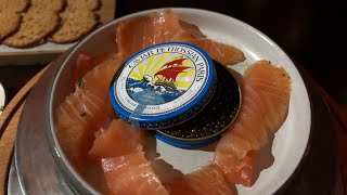 Nomad Library Petrossian Tsar Imperial Daurenki Caviar and Fruits De Mer MGM Las Vegas Aug 20 2021 [upl. by Notnirt760]