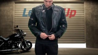 Xelement Mens Defiant Black Padded Biker Jacket at LeatherUp [upl. by Ahsirk]