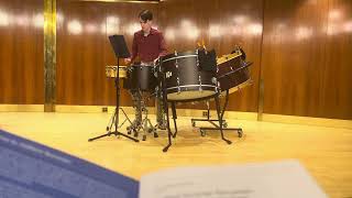 Rebonds a Iannis Xenakis performed by Kyle Rappe at Julliard Summer Program [upl. by Jeri]