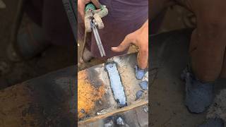 Two rods joint for Root welding new ideas shorts welding ideas method [upl. by Htezil]