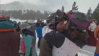 Group of lovers get married on the slopes of Loveland on Valentines Day [upl. by Shaver231]