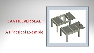 How to support a cantilever slab  A practical cantilever example [upl. by Reaht]