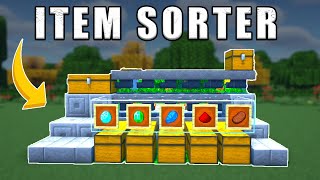 The EASIEST Automatic Item Sorter in Minecraft [upl. by Aile855]