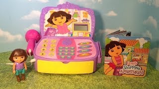 Exploring the Dora the Explorer Shopping Adventure Cash Register Toy [upl. by Furmark]