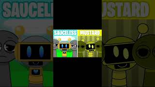 Sprunki but in MUSTARD Sauceless Versions vs Mustard Versions incrediboxmix incredibox sound [upl. by Stevy]