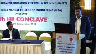 Mr Manoj K Prasad  VP HR Transformation Reliance Industries Ltd HR Conclave 2017 [upl. by Nraa]