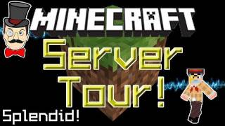 Minecraft Server Tour with GameChap and Bertie [upl. by Nrojb]