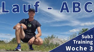 LaufABC der erste Versuch  Sub3 Marathon Training  Woche 3  Münster 2024 [upl. by Erdrich567]