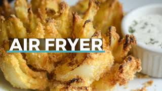 GlutenFree Air Fryer Blooming Onion  Ninja Foodi Recipe [upl. by Thayer]