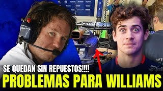 🚨 ALBON y COLAPINTO en APRIETOS 🔥 WILLIAMS F1 ENFRENTA un FIN de SEMANA COMPLICADO 🧐 [upl. by Ripley]