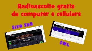 Ascoltare le bande radioamatoriali gratis da computer o cellulare sito SDR Fare SWL senza radio [upl. by Selwin]