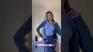 GRWM to ride 🐴💕 horse horses equestrian youtubeshorts subscribe trending explore youtuber [upl. by Sverre473]