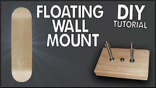 Floating Skateboard Wall Mount DIY Tutorial [upl. by Rizika647]