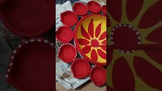 diya decoration for diwali minivlog [upl. by Lerraf104]