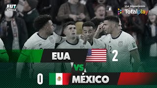 Estados Unidos 20 México  Resumen  Octagonal Final Rumbo a Qatar 2022 [upl. by Anirahc]