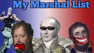 My List of Napoleons Marshals [upl. by Llennoc]