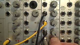 Doepfer A120 Moog Low Pass Filter Demo by PatchPierre [upl. by Jarlen13]