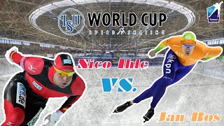 ISU Speed Skating  World Cup  Berlin  2010  1000m  Jan Bos vs Nico Ihle [upl. by Pleasant]