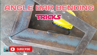 SIMPLE TRICKS ANGLE BAR BENDING [upl. by Htinnek157]