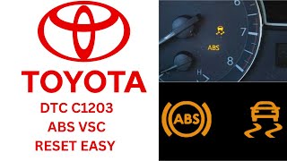 TOYOTA ABS VSC C1203 ECM EV COMMUNICATION CIRCUIT EASY WAY [upl. by Ahtivak]