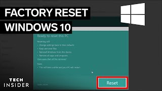 How To Factory Reset Windows 10 [upl. by Ruhnke18]