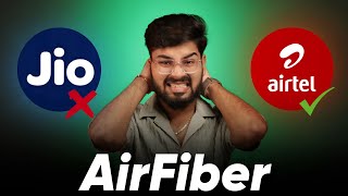 Jio AirFiber vs Airtel AirFiber Review  Plans Speed Test BGMI Test Installation Price Comparison [upl. by Hceicjow]