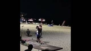 funny street comedian korea streetperformer haeundae [upl. by Arriaes]