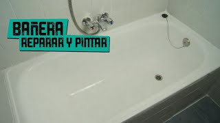 Reparar baÃ±era con oxido y pintarla QUEDA COMO NUEVA [upl. by Brandyn]