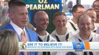 Oz Pearlman the Mentalist performs on the TODAY Show for the troops [upl. by Yendys]