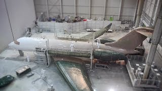 Exclusive Bombardier Global 5000 Exterior Paint Job Process [upl. by Pokorny]