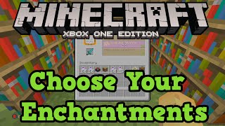 Minecraft Xbox One  PS4 How to Choose Which Enchantment You get [upl. by Yasmeen]